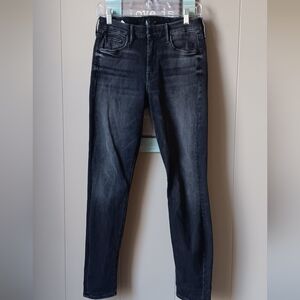 Women's Mother Black Denim The Looker Jeans  Size 28🎄 Retail $298